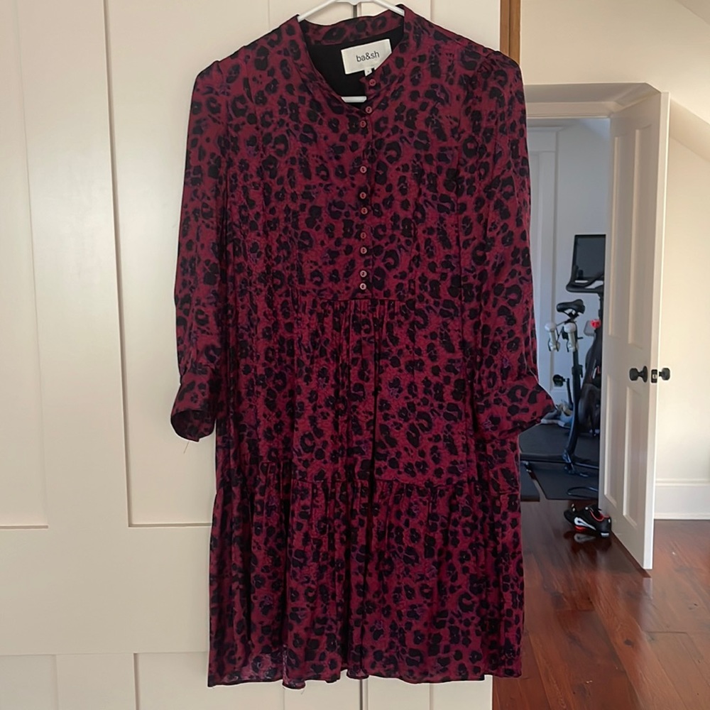 ba&sh dress - leopard size small